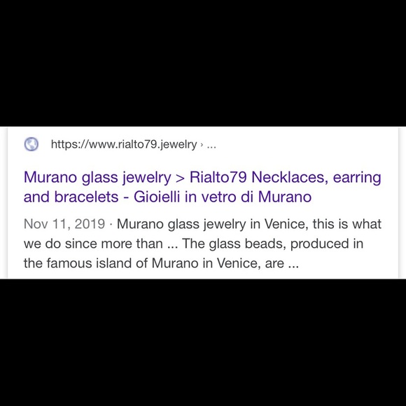 Rialto 79 Venezia Murano Glass Necklace - Picture 6 of 8